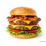 72A. Dobbelt Kalvebacon Cheese Burger